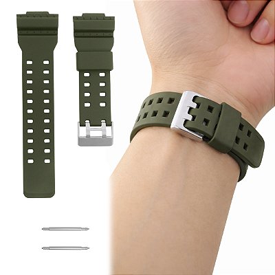 Pulseira Para Casio G-Shock GA-110LP GA-700UC Verde Militar