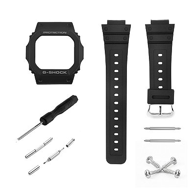 Kit Full Para G-shock DW-5600 Pulseira Bezel Chave Parafuso