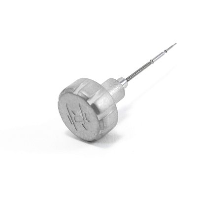 Coroa e Tige para Relógio Compatível com Invicta Bolt Zeus Prata Fosco