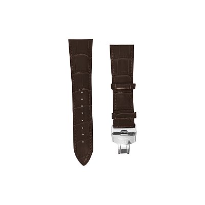 Pulseira Couro para Relógio Omega 24 mm Com Fecho Deployant