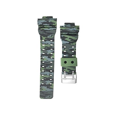 Pulseira Camuflada Silicone Para Casio G-shock Ga-100 GA-110