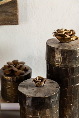 Porta Latas com Flores