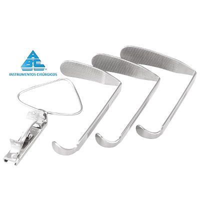 Abridor de Boca Mc-Ivor com sucção c/ 3 lâminas - ABC INSTRUMENTOS