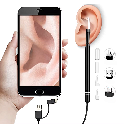 Otoscópio Digital com Câmera Endoscópica Earpick