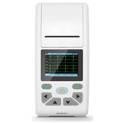 Eletrocardiógrafo Portátil Ecg 12 Derivações Tela TouchScreen ECG90A Contec