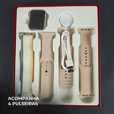 WS25 mini 42mm 4 pulseiras  Acabamento premium Dual touch