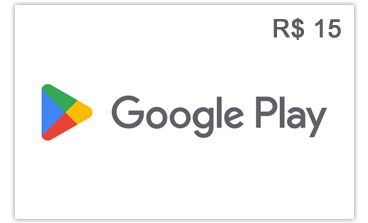 Google Play código digital R$ 15