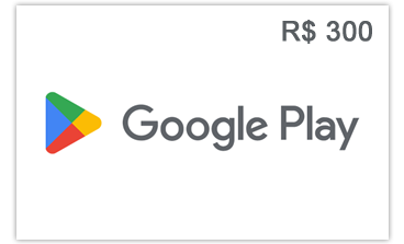 Google Play código digital R$ 300