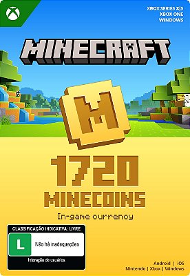 Minecraft Minecoins: 1720 Moedas Envio Digital