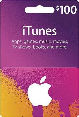 Cartão iTunes US App Store Dolar Digital $100 USA