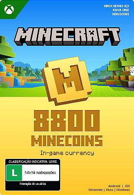 Minecraft Minecoins: 8800 Moedas Envio Digital