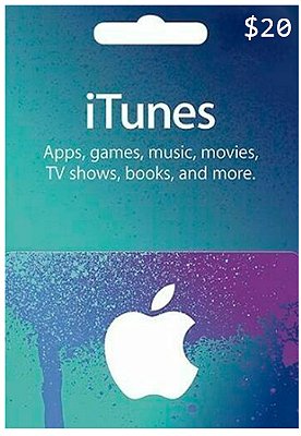 Gift Card App Store Digital $20 Dólares USA