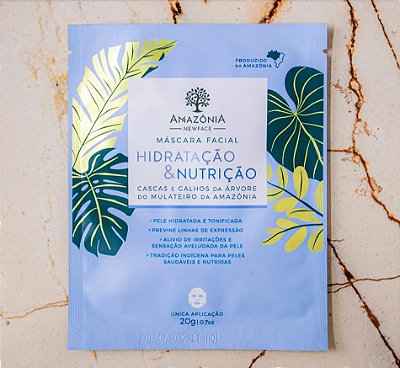 MÁSCARA FACIAL HIDRATAÇÃO E NUTRIÇÃO - AMAZÔNIA NEW FACE COSMETICS