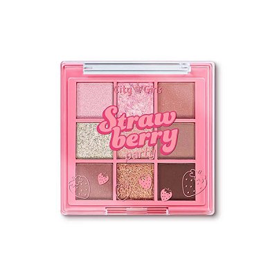 PALETA DE SOMBRAS STRAWBERRY PARTY (B) -  CITY GIRLS