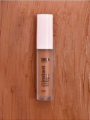 BATOM LÍQUIDO MATTE INSTANT LIPS COR DOCE DESEJO - NINA MAKEUP