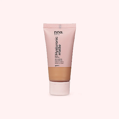 BASE LÍQUIDA HYALURONIC MATTE COR 5 - NINA MAKEUP