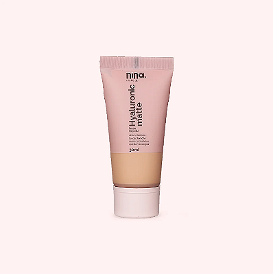 BASE LÍQUIDA HYALURONIC MATTE COR 3 - NINA MAKEUP