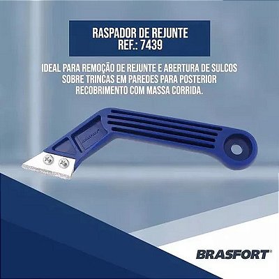 RASPADOR DE REJUNTE C/ LAMINA EXTRA BRASFORT