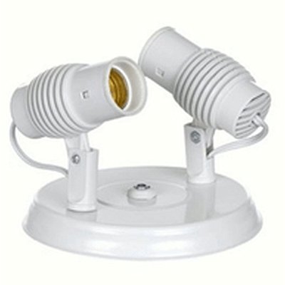 SPOT PVC POPYLUX P/ 02 LAMP BRANCO EXTRALUZ