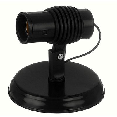 SPOT PVC POPYLUX P/ 01 LAMP PRETO EXTRALUZ