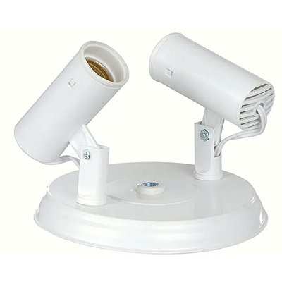 SPOT POPY LISO PARA 02 LÂMPADAS BRANCO