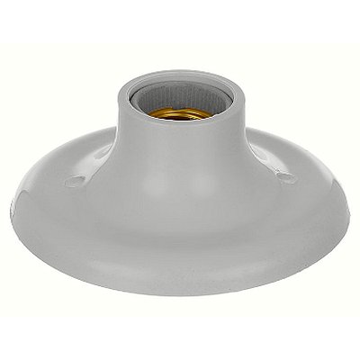 PLAFONIER DECORATIVO COM RECEP. PORCELANA BRANCO EXTRALUZ