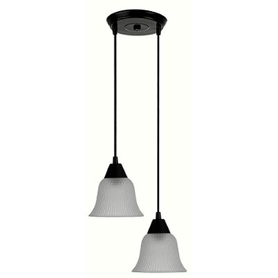 PENDENTE SINO P/ 02 LAMP PRETO EXTRALUZ