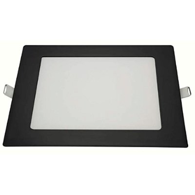 PAINEL QUADRADO EMB 18W 6000K PRETO ELGIN