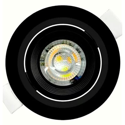 SPOT LED MR11 3W REDONDO 6500K PRETO ELGIN