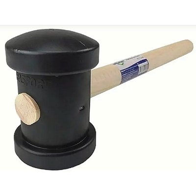 MARTELO DE BORRACHA 40MM PEQUENO PRETO BRASFORT E-COMMERCE