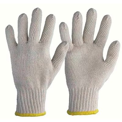 LUVA DE MALHA BRANCA LISA BRASFORT