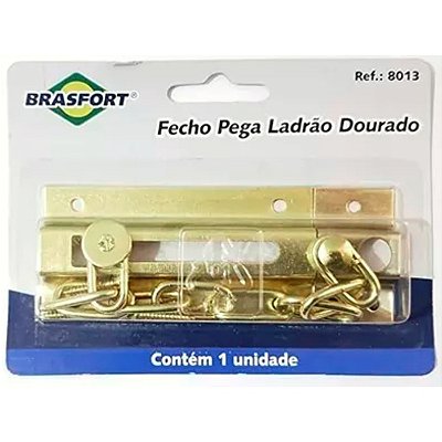 FECHO PEGA LADRÃO DOURADO BRASFORT