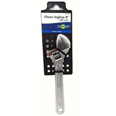 CHAVE INGLESA CROMADA 8" BRASFORT