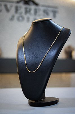 CORRENTE TIJOLINHO DE 2MM - BANHADO A OURO