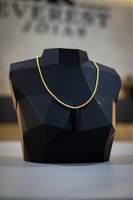 CORDAO BAIANO DE 4mm - 45cm - BANHADO A OURO