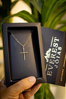 KIT CORRENTE + PINGENTE - BANHADO A OURO