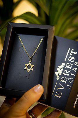 KIT CORRENTE + PINGENTE - BANHADO A OURO