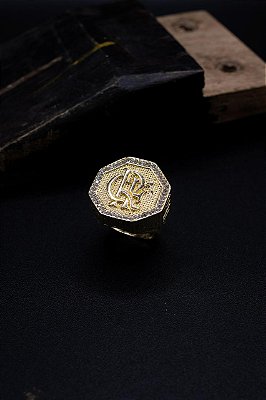 ANEL CRF NO OCTÓGONO GRANDE - MOEDA ANTIGA