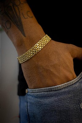 PULSEIRA ESTEIRA CADEADO DE 12MM - NINO ABRAVANEL