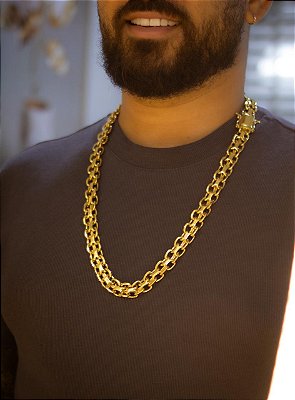 CORRENTE ESTEIRA CADEADO QUINA DE 13MM