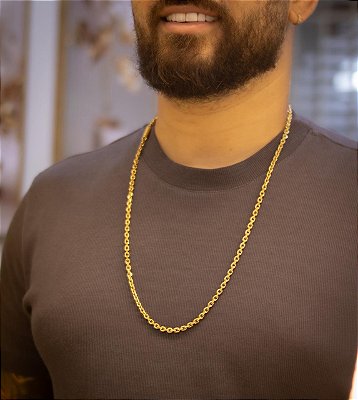 CORRENTE CADEADO QUINA CURTA DE 4MM