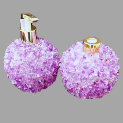 KIT SABONETEIRA E DIFUSOR DE PEDRA BRUTA NATURAL CASA DECORAÇÃO