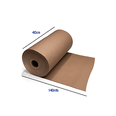 Bobina de Papel Semi Kraft - 40cm x 140MT x 80g