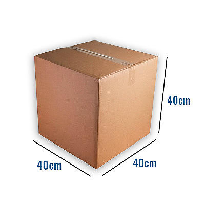 Caixa de Papelão Reforçada N28 - 40 x 40 x 40