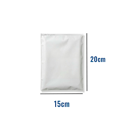 Saco Zip EVA Fosco com Trilho Transparente - 15x20