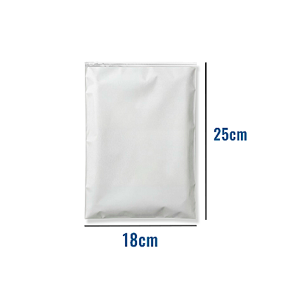 Saco Zip EVA Fosco com Trilho Transparente - 18x25