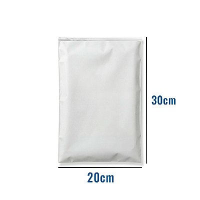 Saco Zip EVA Fosco com Trilho Transparente - 20x30
