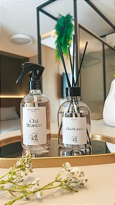 Kit Home Spray e Difusor de Chá Branco - 250ml cada - Casinha Aromas