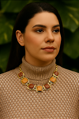 Colar Sol de Âmbar