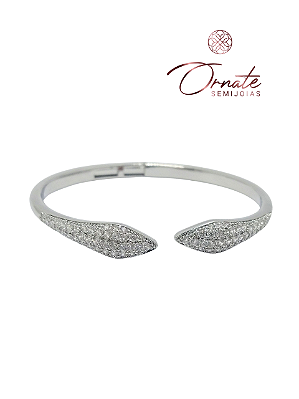 Bracelete Cobra Cravejado